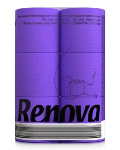 Toiletpapir>Renova 6R Lilla Toiletpapir