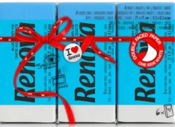 Papirlommetørklæder>Renova Røde etiket blå servietter 6x9 stk