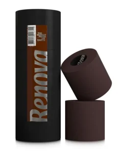 Toiletpapir>Renova toiletpapir gaverør brun 3R