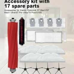 Reservedele og tilbehør til Roborock, 17 stk. Xiaomi Roborock S7 MaxV / S7 MaxV Ultra / S7 Pro Ultra / T8 Plus / G10S New