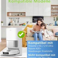 Støvsugertilbehør>Reservedelssæt til Dreame L10s Ultra/L10 Ultra/L10 Prime Robot Vacuum