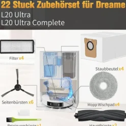 Reservedelssæt til Dreame L20 Ultra robotstøvsuger Best