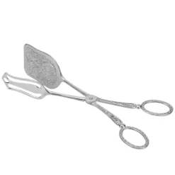 Retro brødtang i zinklegering, bagemaskine, køkkenredskab, firkantet hoved, sølv New