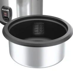 Riskoger med dampindsats, 1,8 l, varmefunktion - sølv Sale