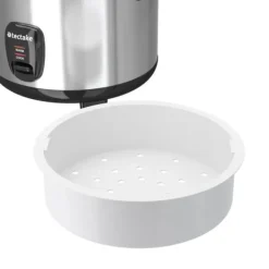 Riskoger med dampindsats, 1,8 l, varmefunktion - sølv Sale