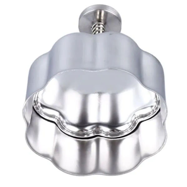 Riskugleform 304 Rustfrit Stål Kreativ Aftagelig Sikker Anti-Liv Onigiri Form til Baby Supplerende Mad Frokost Lav Blomst Outlet