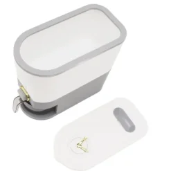 Risopbevaringsbeholder - Lufttæt korndispenserboks til hjemmekøkken - 5L stor kapacitet - Grå Outlet