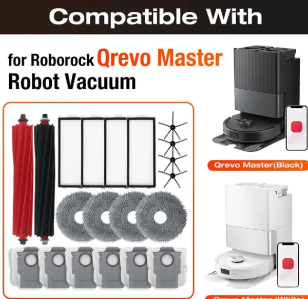 Støvsugertilbehør>Roborock Qrevo Master tilbehørssæt
