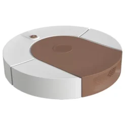 Robotstøvsuger Stærk sugeautomatisk USB genopladelig fejerobot til keramiske fliser Hårde gulve Brun New