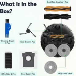 Robotstøvsuger tilbehørssæt til Dreame X50/L50/L40/MOVA-serien Hot