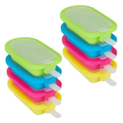 Robuste isforme i silikone, sæt med 8 stk. Hot