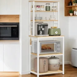 Rootz Standing Kitchen hylde - Mikrobølgehylde - 6 niveauer - Rumbesparende - 40 x 60 x 167 cm