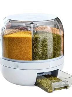 Rotationsdispenser til opbevaring og dispensering af foder og spirer - 6 rum Sale