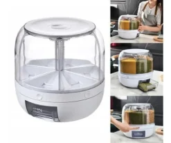 Rotationsdispenser til opbevaring og dispensering af foder og spirer - 6 rum Sale