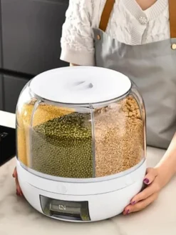 Rotationsdispenser til opbevaring og dispensering af foder og spirer - 6 rum Sale