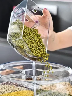 Rotationsdispenser til opbevaring og dispensering af foder og spirer - 6 rum Sale