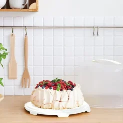 Rotho Fresh kageæske XL 35,5x34,5x26 cm hvid/transparent Outlet