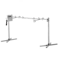 Grill-Ovne & Ovn Med Roterende Stegespyd>Rotisserigrill-sæt, 176,5x56,5x87 cm, rustfrit stål, justerbar