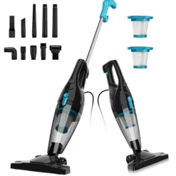 Håndstøvsugere>R3S Blue Støvsuger med Ledning – 2-i-1 håndholdt støvsuger og gulvstøvsuger med HEPA-filter