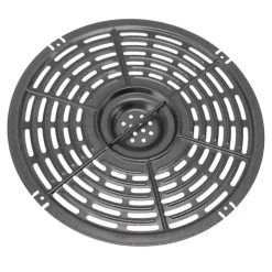 Fritøse>Rund nonstick fritureplade med silikonebørste og ærme - 22 cm / 8,7 tommer