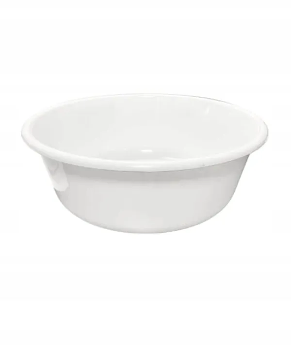 Tallerkener & Bordservicer>Rund plastikskål 1,2 l hvid