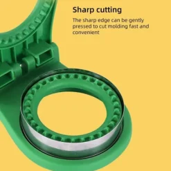 Køkkenforme>Rund sandwichform til børn, sød prægeværktøj til morgenmadsbrød, kreativt gør-det-selv-riskugleværktøjssæt (rød)