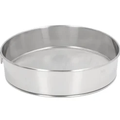 Rundsigte 80 mesh stor størrelse sølv titanbelagt filter Anti-stick belagt rustfrit stål melsigte til pulveriseret sukker kakaopulver Best