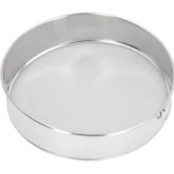 Rundsigte 80 mesh stor størrelse sølv titanbelagt filter Anti-stick belagt rustfrit stål melsigte til pulveriseret sukker kakaopulver Best