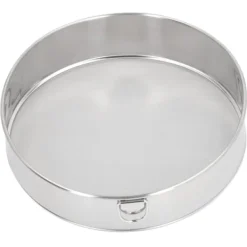 Rundsigte 80 mesh stor størrelse sølv titanbelagt filter Anti-stick belagt rustfrit stål melsigte til pulveriseret sukker kakaopulver Best