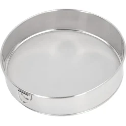 Rundsigte 80 mesh stor størrelse sølv titanbelagt filter Anti-stick belagt rustfrit stål melsigte til pulveriseret sukker kakaopulver Best