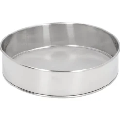 Rundsigte 80 mesh stor størrelse sølv titanbelagt filter Anti-stick belagt rustfrit stål melsigte til pulveriseret sukker kakaopulver Best