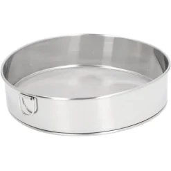 Rundsigte 80 mesh stor størrelse sølv titanbelagt filter Anti-stick belagt rustfrit stål melsigte til pulveriseret sukker kakaopulver Best