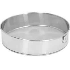 Rundsigte 80 mesh stor størrelse sølv titanbelagt filter Anti-stick belagt rustfrit stål melsigte til pulveriseret sukker kakaopulver Best