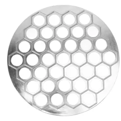 Pastaforme & Pasta-Udstikkere>Russisk Ravioli Maker Dumplings Form Aluminiumslegering Pelmeni Maker Form Pelmeni Kød Dumplings Maker 37 huller Sølv