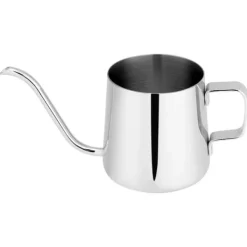 Kaffe- & Tekander>Rustfri Stål Dryp Kaffekande Lang Svanehals Tud Kedel Kop Teværktøj (Sølv 250ml)