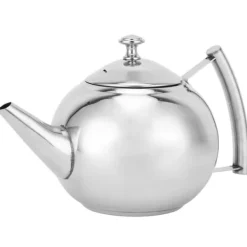 Kaffe- & Tekander>Rustfri Stål Tekande Giftfri Tekande Kedel med Filter til Brygning af Løse Teblade og Tebreve (1L)