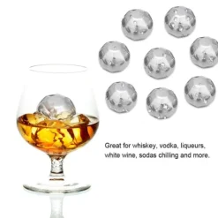 Rustfrit stål diamantkugler: Ultimativ vin- og whiskykøler