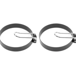 Rustfrit stål non-stick ægformningsringe - sæt med 2, køkkenredskaber Online