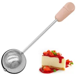 Tefiltre>rustfrit stål pulveriseret sukkerbøsse duster melsifte pulverduster bagepulversigter til bageværktøj