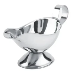 Tilbehør Til Madservering>Rustfrit Stål Steak Pepper Sauce Boat Krydderibeholder til Restaurantkøkken (10oz)