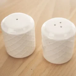 Salt- og pebersæt, 3-delt, kryddersæt, saltkar + peberbøsse, servietholder, WHITELINE ORION 153692 New