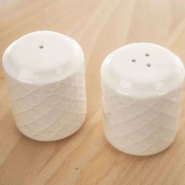 Salt- og pebersæt, 3-delt, kryddersæt, saltkar + peberbøsse, servietholder, WHITELINE ORION 153692 New