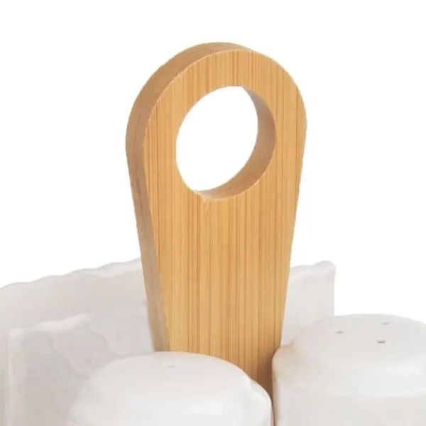 Salt- og pebersæt, 3-delt, kryddersæt, saltkar + peberbøsse, servietholder, WHITELINE ORION 153692 New