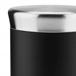 Saltbøsse salt krydderi sort glas dekorativ 150 ml New