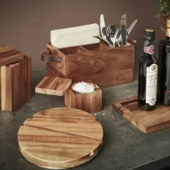 Salt- & Peberstrøere>Saltkar Saltkub Akacia Scandinavian Home Design