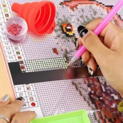 Tragte>Sammenfoldelig Miniaturetragt i Silikone - Rød