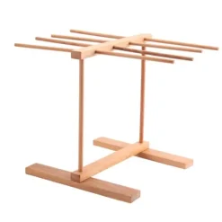 Pastamaskiner>Sammenklappelig Træpasta Tørrestativ Bøgetræ Nudelspaghetti Holder