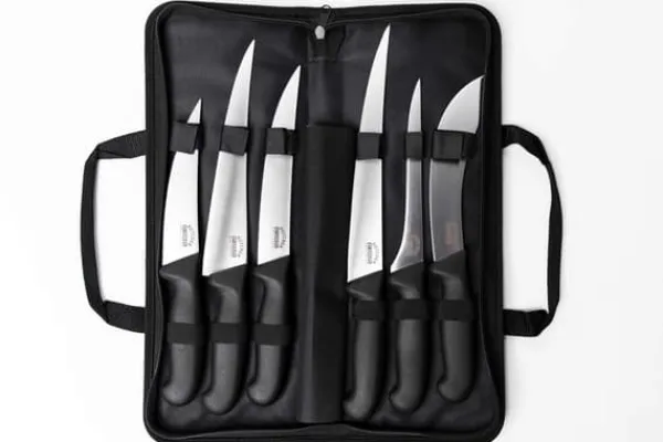 SAMURA Køkkenknive>Butcher 6-delt knivsæt med taske