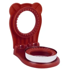 Sandwich Cutter Form Manuel Kage Brød Cutter Sealer Værktøj Rund til Køkken Madlavning Rød Outlet