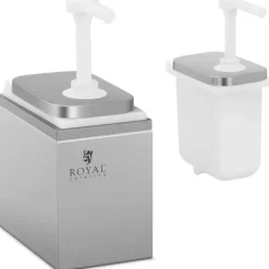 Saucekander>Sauce dispenser med rustfri pumpe, 2 l